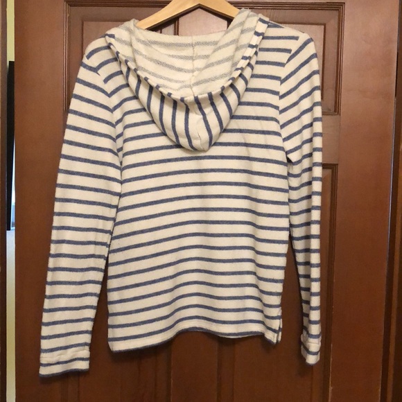 Blue and white striped sweater, size 16 - Picture 2 of 3
